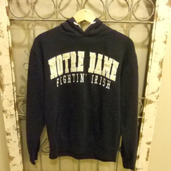 STADIUM ATHLETICS MENS NOTRE DAME PULLOVER HOODIE - SMALL - Picture 1 of 4